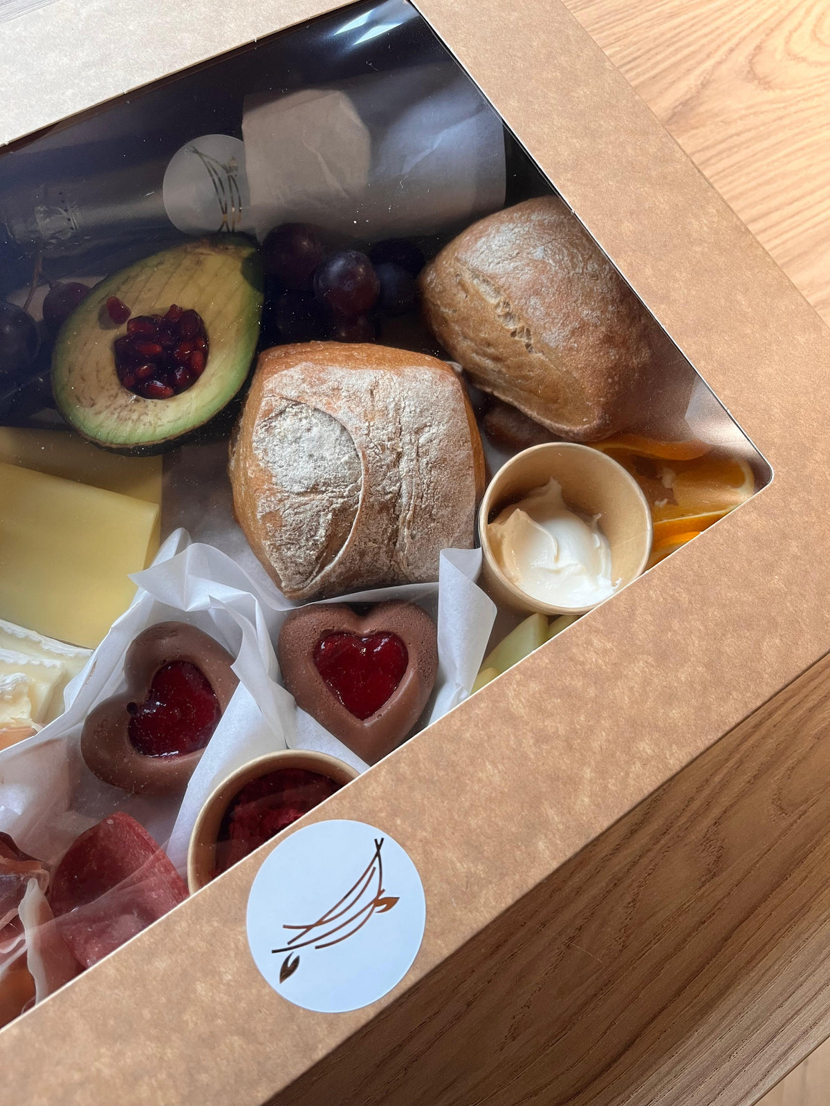 Valentine's Frühstücksbox für 2 Personen